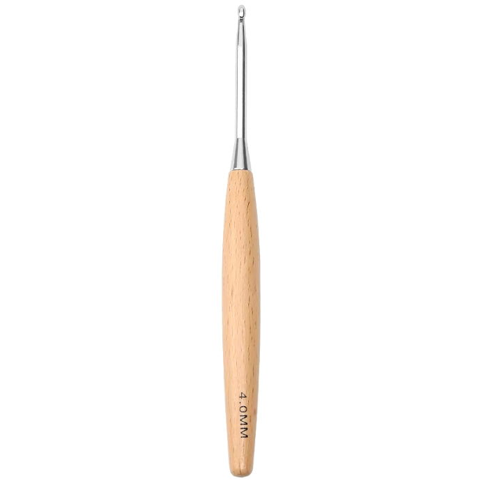 Ergonomic Beech Wooden Crochet Hook for Comfortable DIY Crocheting, Beginners, and Experienced Users