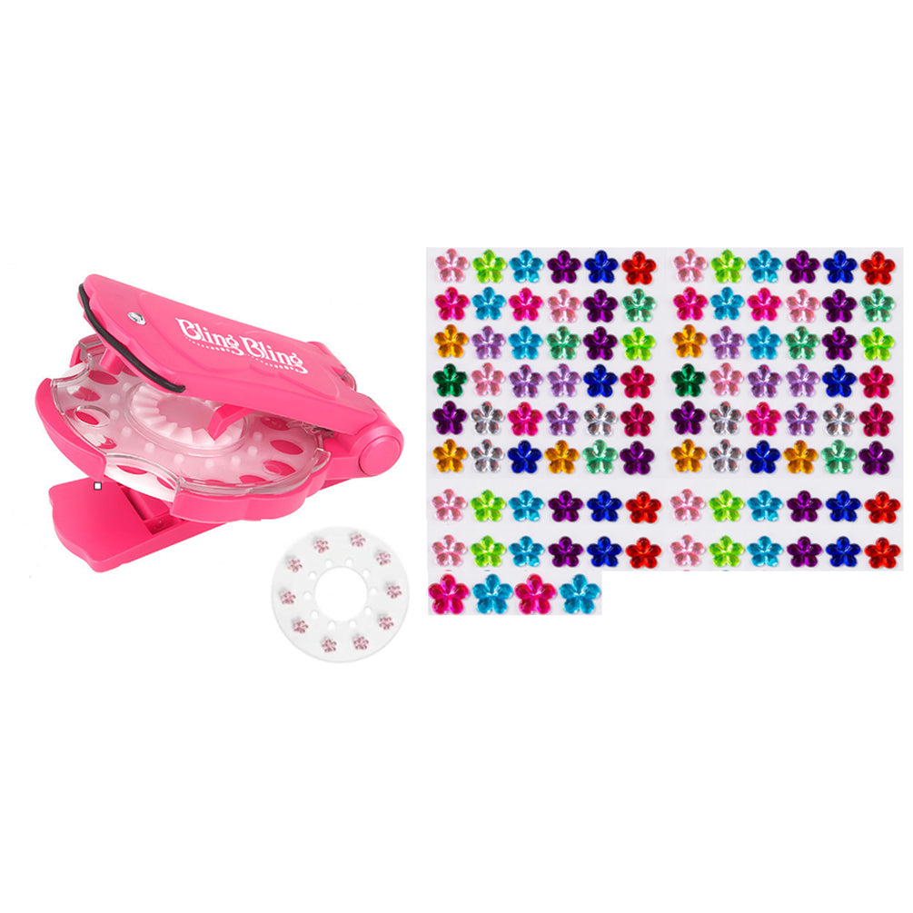 Colorful Hair Rhinestone Styling Kit for Festivals Parties School Events and DIY Hair Decoration Projects