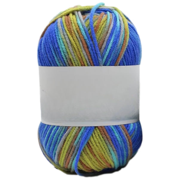 Multicolored Anti-Pill Acrylic Yarn 50g/1.76oz, 136.7 Yards for Baby Projects, Garments, and Decor