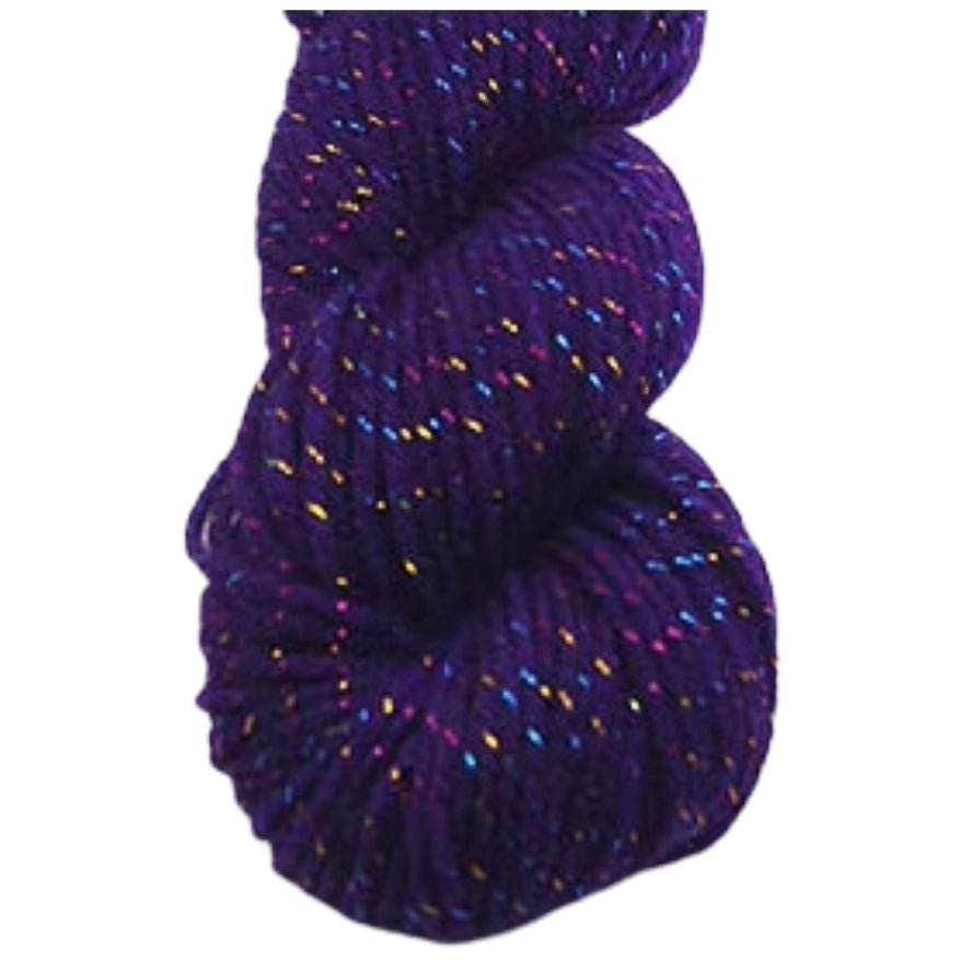 Glitter Yarn – Medium Worsted Weight Acrylic & Polyester for Knitting & Crochet Projects, 50g/1.76oz 109 yards