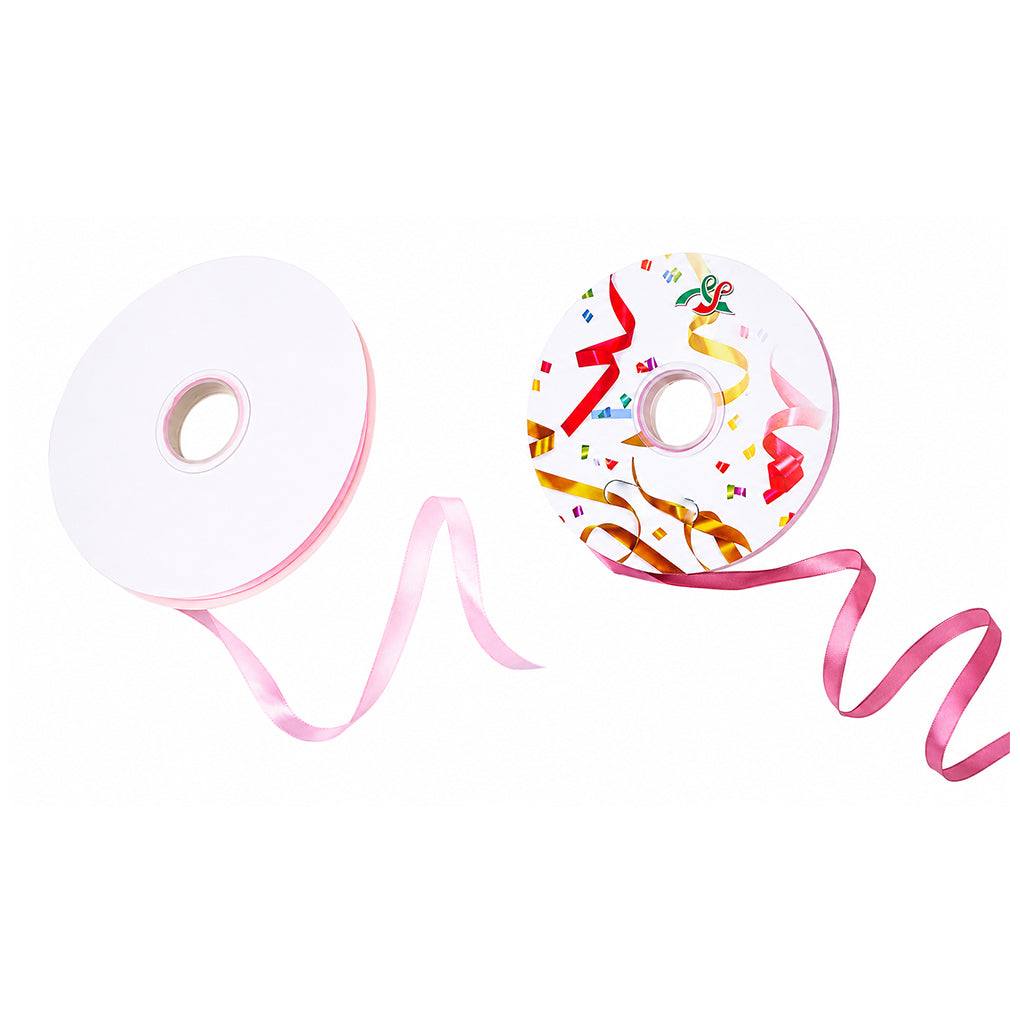 Satin Craft Ribbon 3/8 Inch, 160 Yards Total for Gift Wrapping and DIY Crafts, Pack of 2