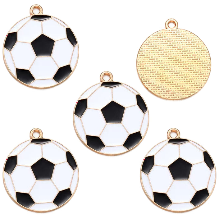 Alloy Sports Charms with Rhinestones for Jewelry Making, Bracelets, Necklaces, and DIY Crafts, Pack of 20