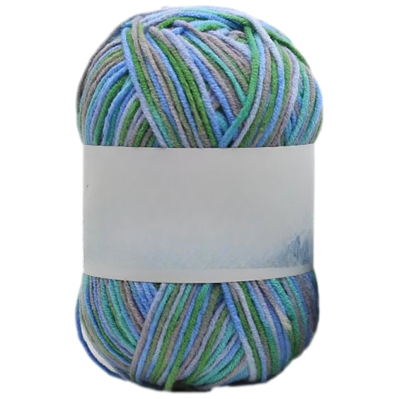 Multicolored Anti-Pill Acrylic Yarn 50g/1.76oz, 136.7 Yards for Baby Projects, Garments, and Decor
