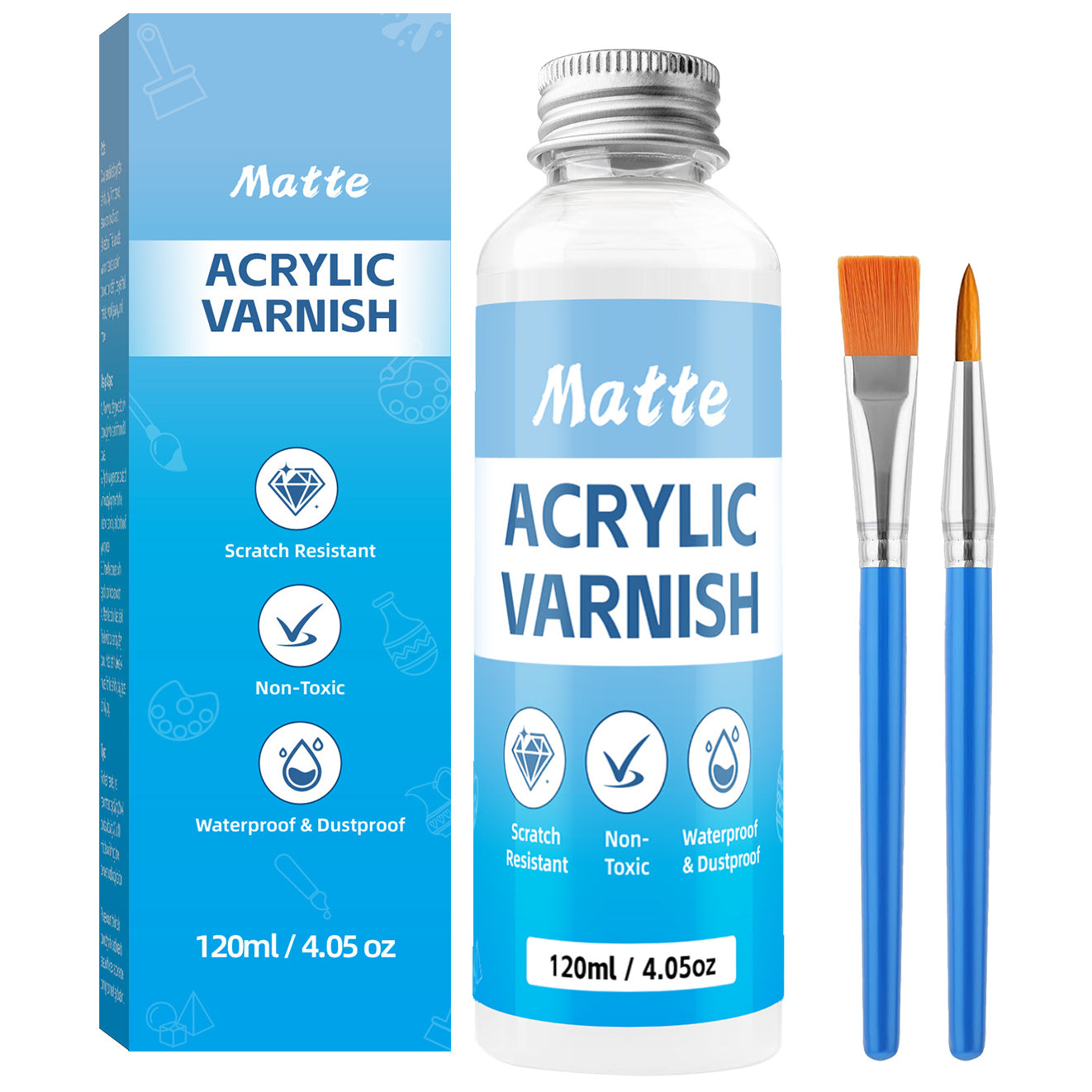 Air Dry Clay Glaze Varnish for Protective Coating and Quality Finish Prevent Cracking Scratches and Wear