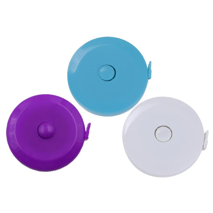 60-Inch Retractable Measuring Tape for Body, Sewing, Tailoring, and Craft Projects, Pack of 3