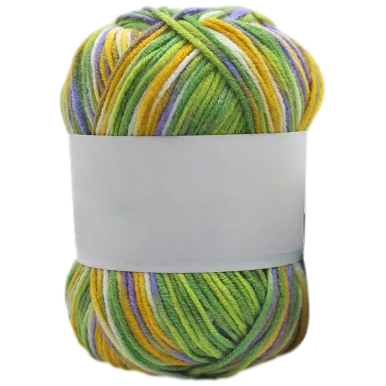 Multicolored Anti-Pill Acrylic Yarn 50g/1.76oz, 136.7 Yards for Baby Projects, Garments, and Decor
