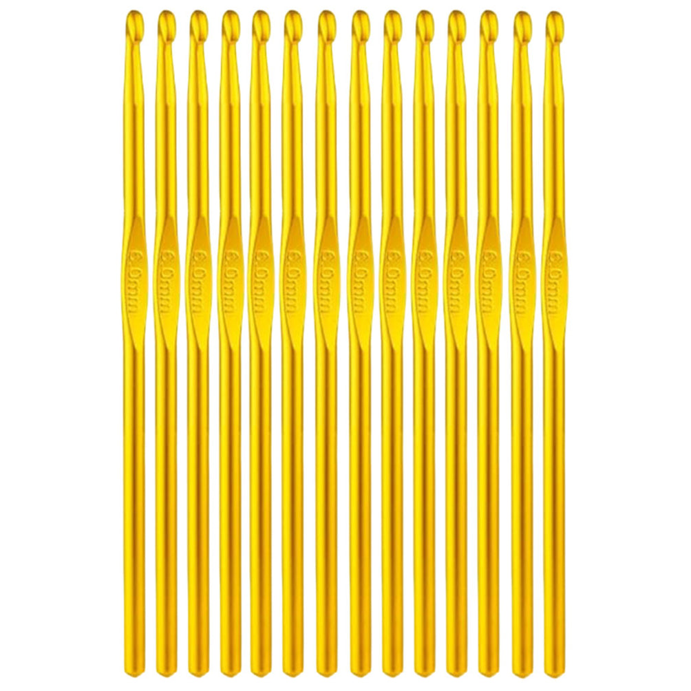 14pcs Aluminum Crochet Hooks Set for Beginners and Yarn Craft Projects