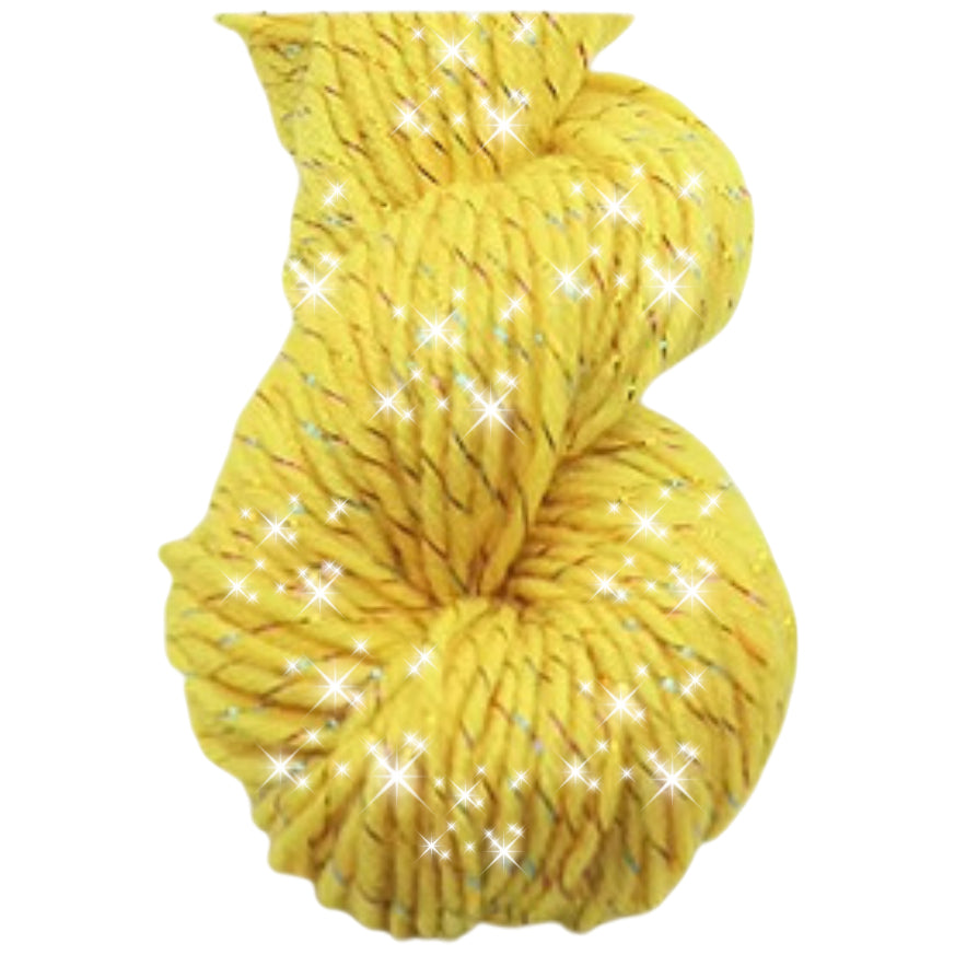 Glitter Yarn – Medium Worsted Weight Acrylic & Polyester for Knitting & Crochet Projects, 50g/1.76oz 109 yards