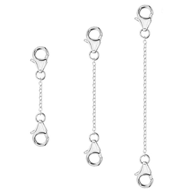 Solid Brass Necklace Extenders for Bracelet and Anklet 1 2 3 Inch Set