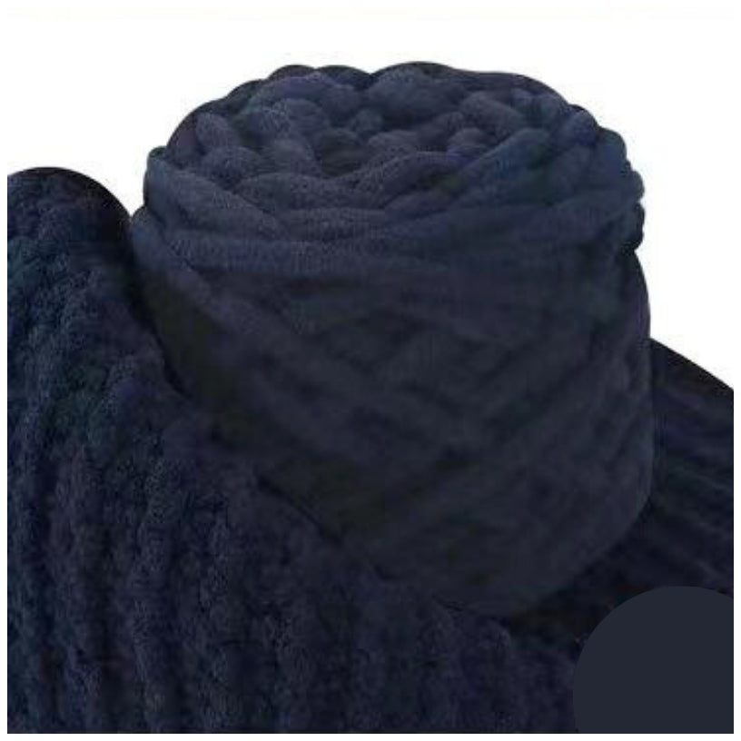 5mm Super Bulky Icicle Chenille Blanket Yarn 100g/3.53oz, 72 Yards for Knitting & Crocheting Crafts