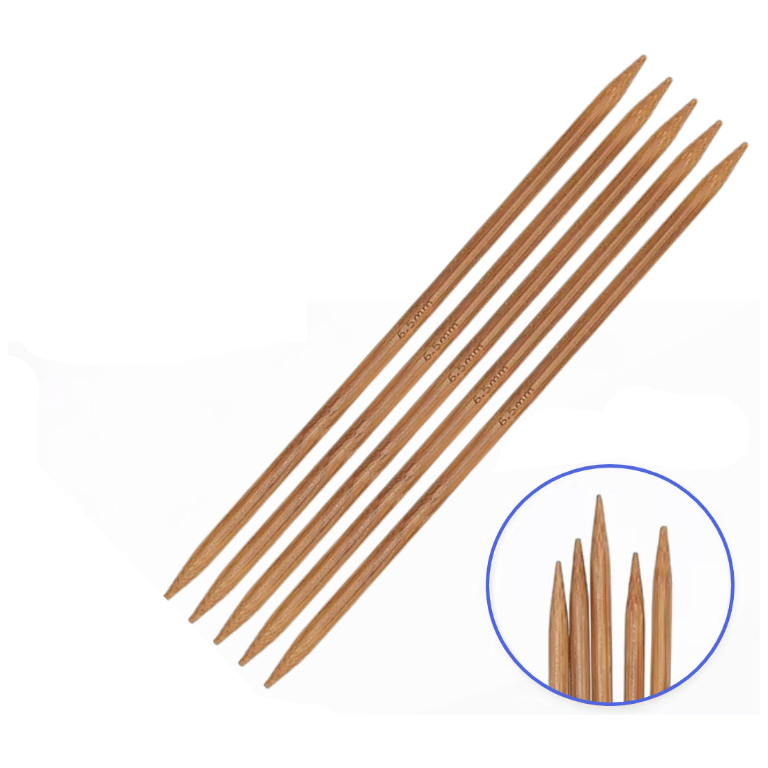 Carbonized Bamboo Double Pointed Knitting Needles for Handmade DIY Yarn Projects