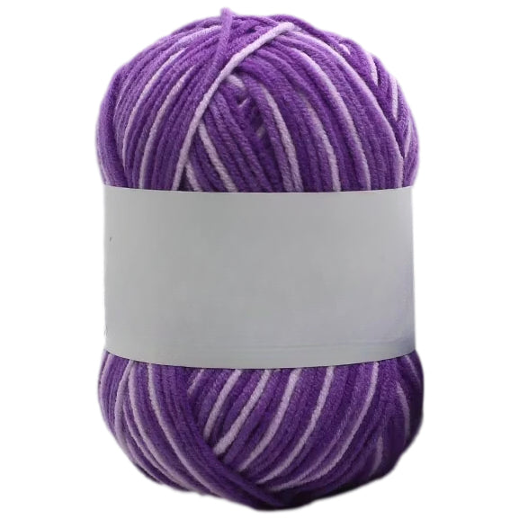Multicolored Anti-Pill Acrylic Yarn 50g/1.76oz, 136.7 Yards for Baby Projects, Garments, and Decor