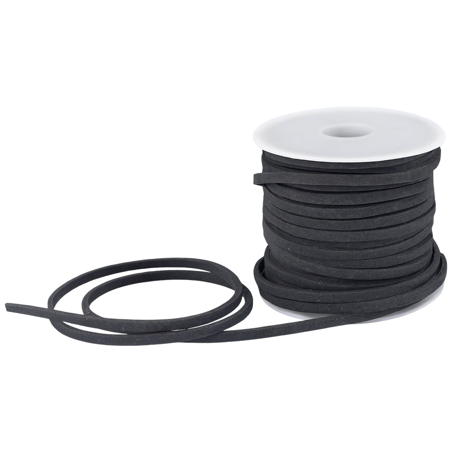 2.6mm x 5m Flat Genuine Leather Cord for Braiding, Jewelry Making, and Craft Projects