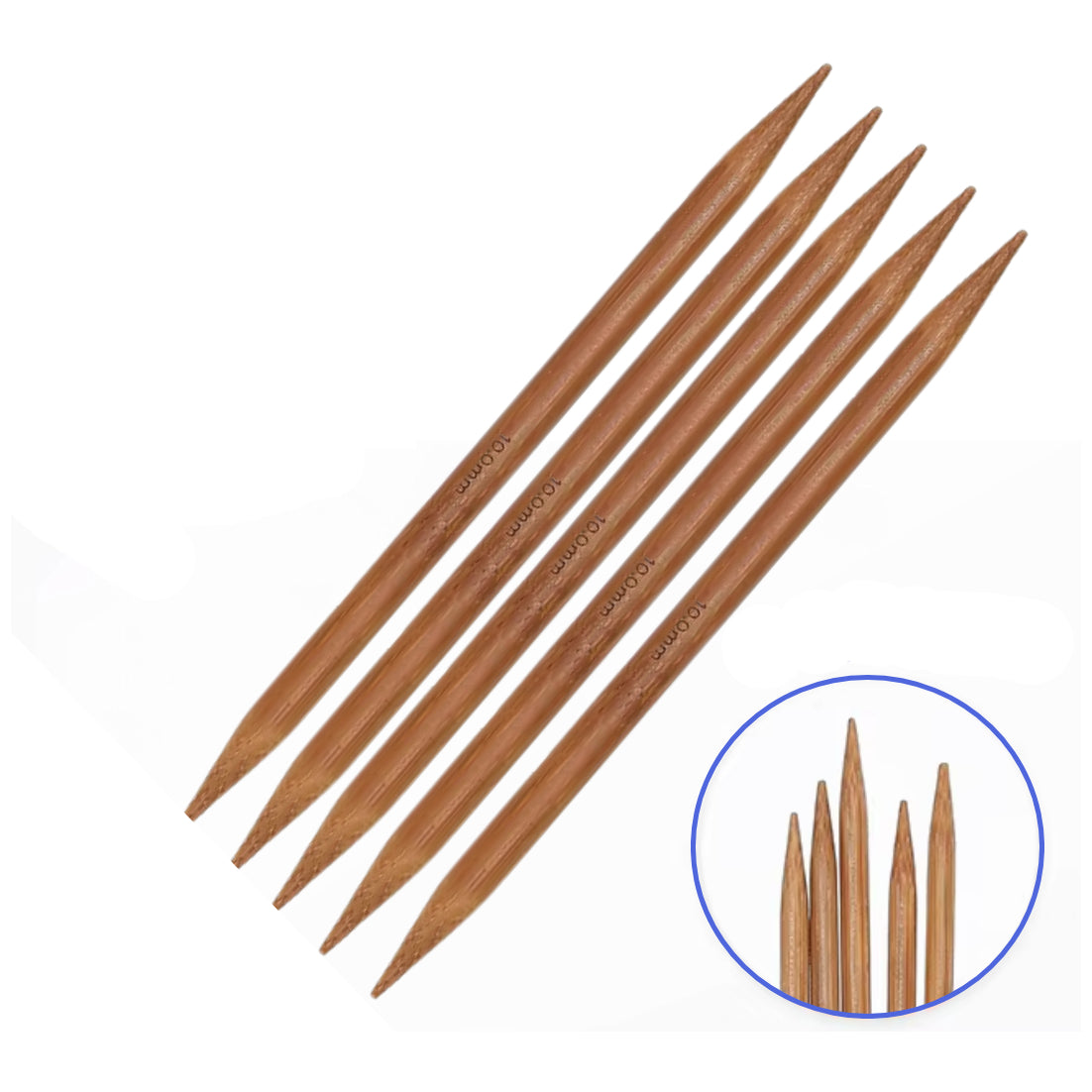 Carbonized Bamboo Double Pointed Knitting Needles for Handmade DIY Yarn Projects