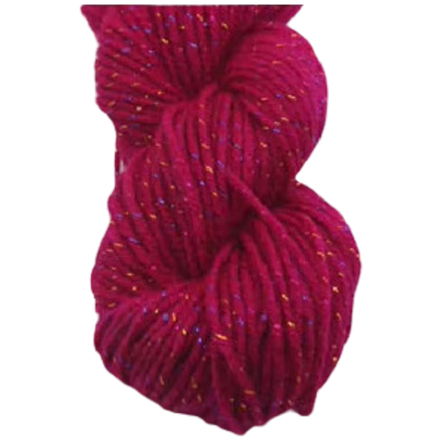 Glitter Yarn – Medium Worsted Weight Acrylic & Polyester for Knitting & Crochet Projects, 50g/1.76oz 109 yards