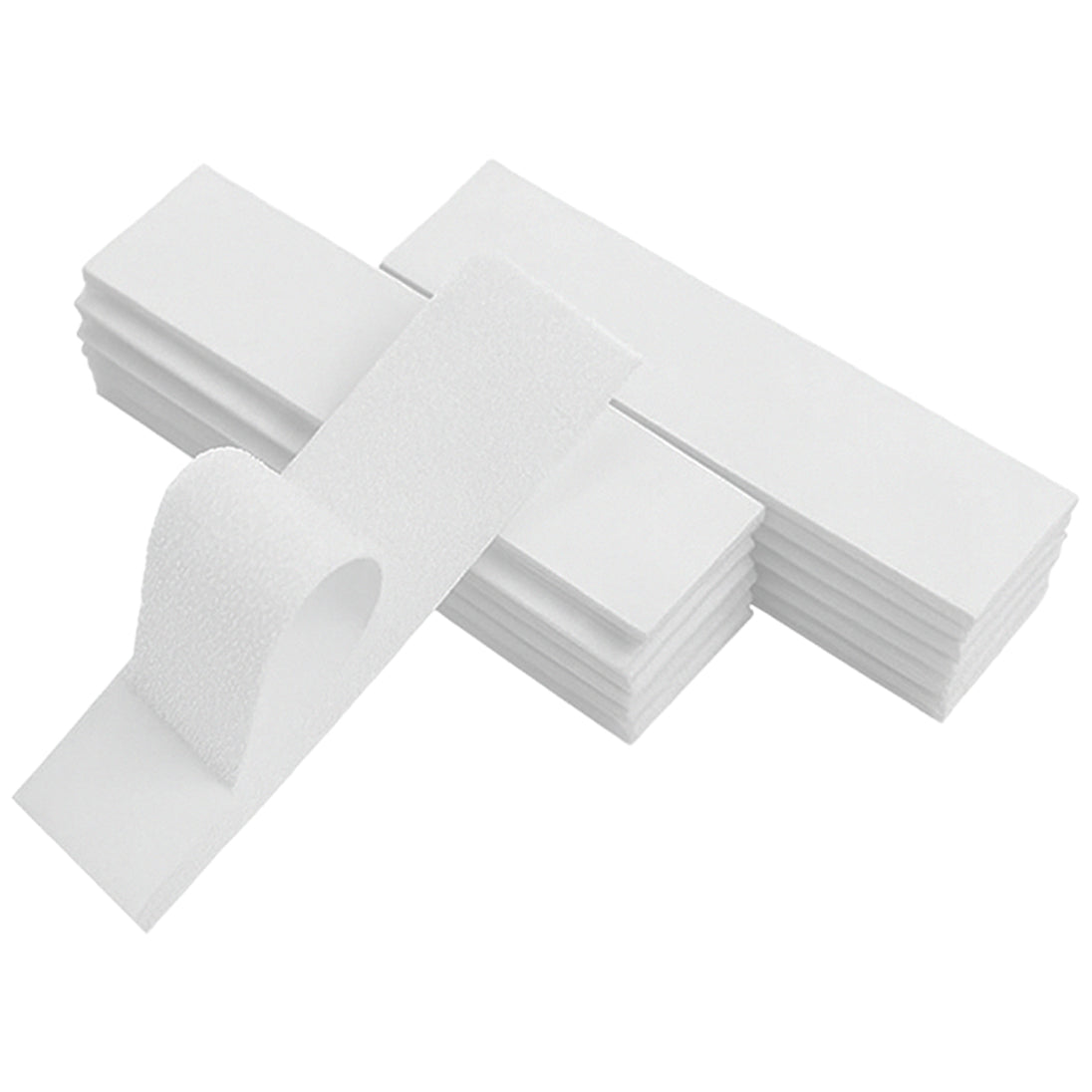 1x4 Inch Strong Adhesive Hook and Loop Strips Double Sided Mounting Tape for Home and Office, Pack of 15 Sets