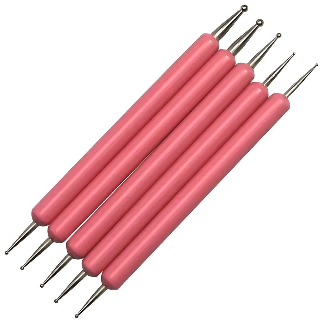 Ball Tip Stylus Set for Tracing Embossing Nail Art Clay Sculpting and Drawing Tools, Pack of 5