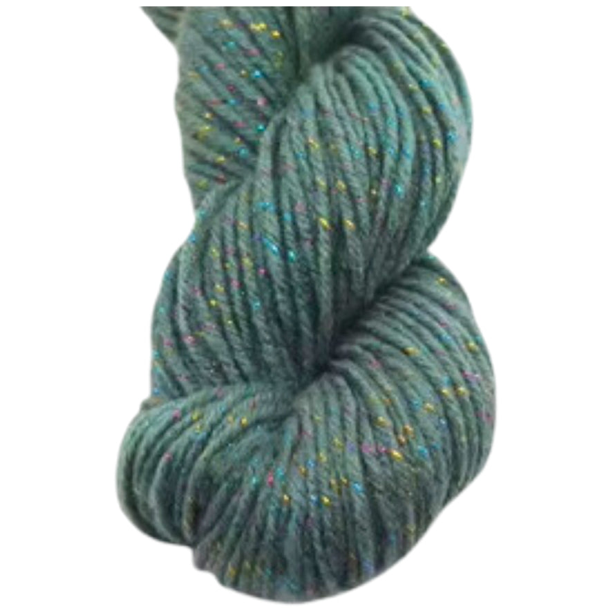 Glitter Yarn – Medium Worsted Weight Acrylic & Polyester for Knitting & Crochet Projects, 50g/1.76oz 109 yards