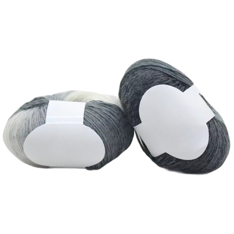 Rainbow Wool Yarn Gradient Multi-Color Soft Wool for Knitting & Crocheting, 50 Grams/1.76oz 196.85 Yards