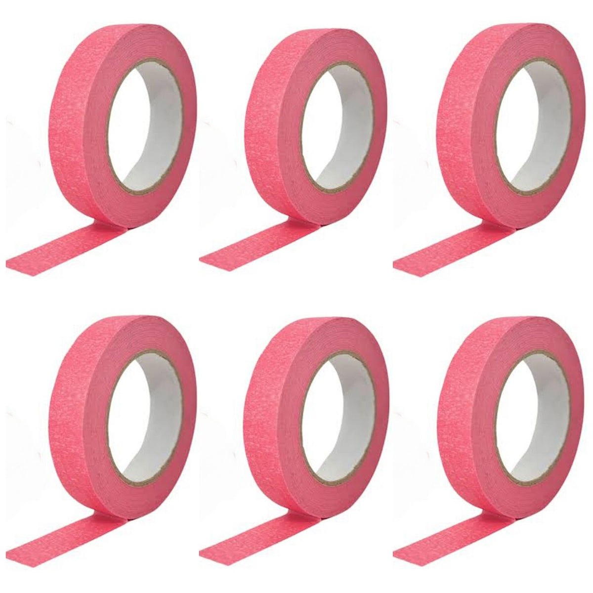 Colored Masking Tape for Painting Labeling Crafts DIY Projects and Decorative Paper Art, Pack of 6