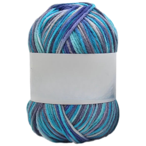 Multicolored Anti-Pill Acrylic Yarn 50g/1.76oz, 136.7 Yards for Baby Projects, Garments, and Decor