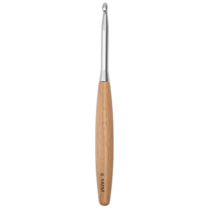 Ergonomic Beech Wooden Crochet Hook for Comfortable DIY Crocheting, Beginners, and Experienced Users