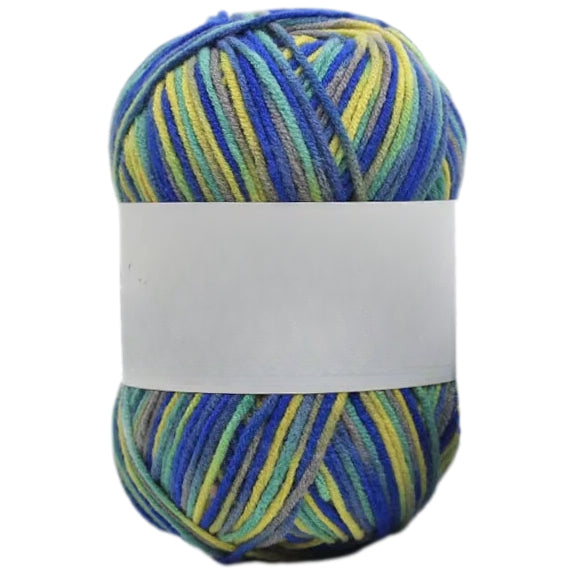 Multicolored Anti-Pill Acrylic Yarn 50g/1.76oz, 136.7 Yards for Baby Projects, Garments, and Decor