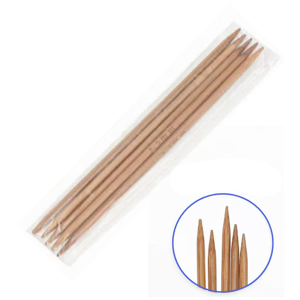 Carbonized Bamboo Double Pointed Knitting Needles for Handmade DIY Yarn Projects