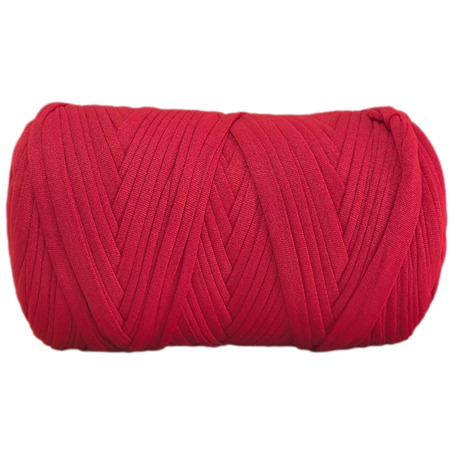 Polyester T-Shirt Yarn Thick Crochet Fabric Ribbon for Knitting Bags, Rugs, and Crafts, 400 Grams/14.11oz, 142.17 yards