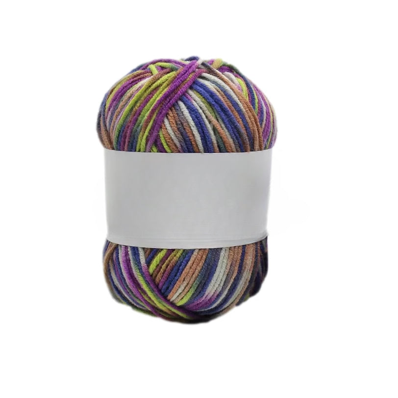 Multicolored Anti-Pill Acrylic Yarn 50g/1.76oz, 136.7 Yards for Baby Projects, Garments, and Decor