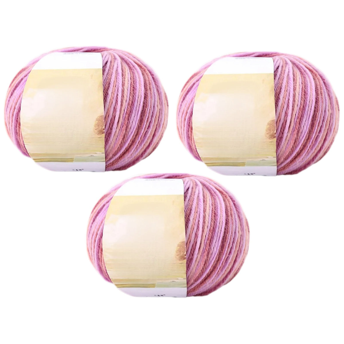 Superwash Wool Yarn, 50grams per Roll DK Weight for Knitting, Crocheting, and Soft Craft Projects, 150 Grams/5.29oz 327 yards, Pack of 3