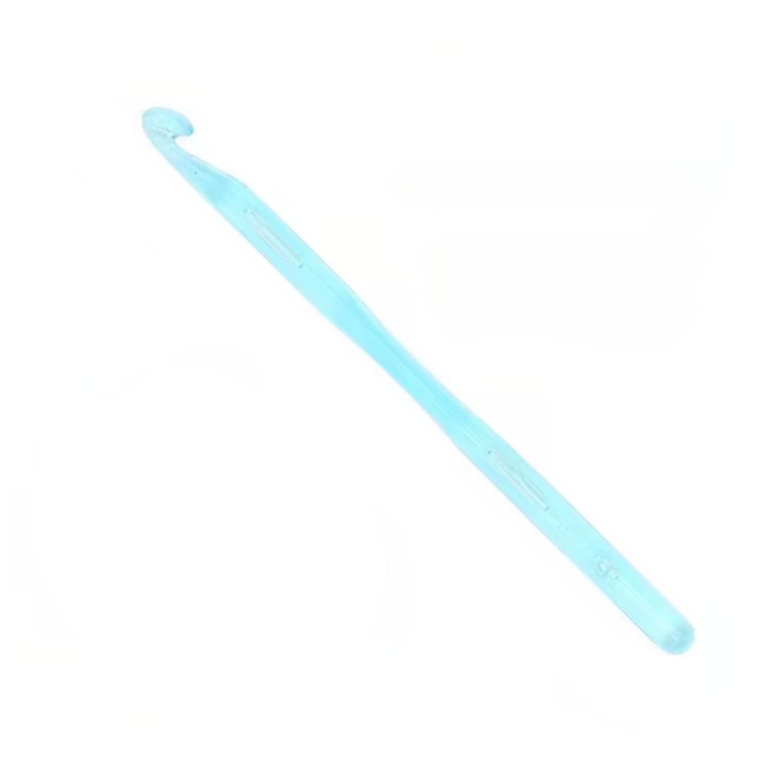 Large Crystal Crochet Hooks with Ergonomic Handles, Colorful Transparent Beginner Needles