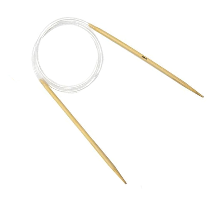 Carbonized Bamboo Circular Knitting Needles with Clear Cables, 16" Length for Smooth Knitting