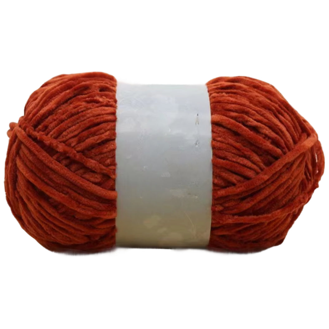 Chenille Yarn, Soft Worsted Weight Velvet Yarn, 100g/3.53oz 175 yards