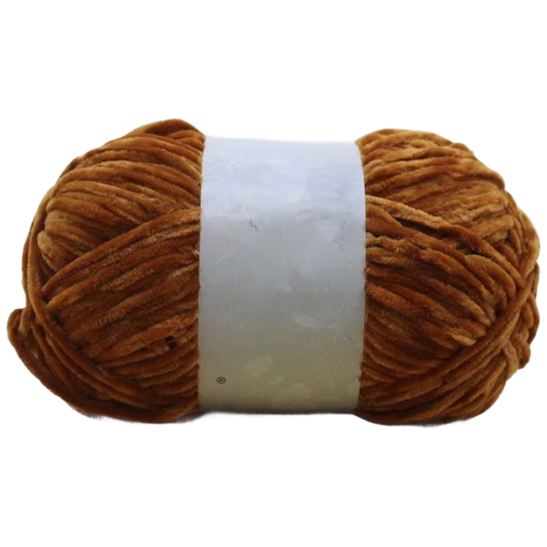 Chenille Yarn, Soft Worsted Weight Velvet Yarn, 100g/3.53oz 175 yards