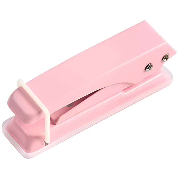 Heavy Duty Single Hole Puncher 1/4 Inch 15-Sheet Capacity for Paper, Crafts, and ID Cards
