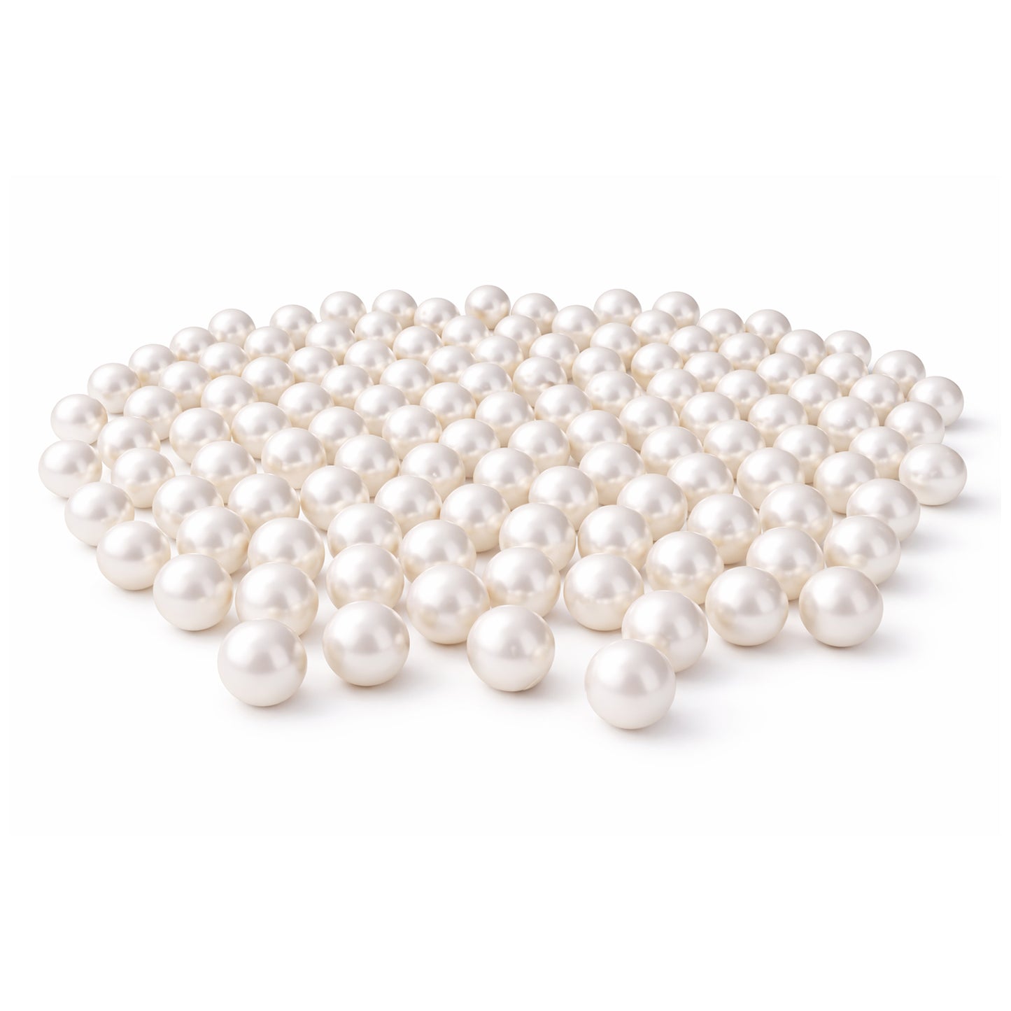 Acrylic Beige and Ivory Pearl Beads for Jewelry Making Crafts Vase Filler Decor Loose Decoration