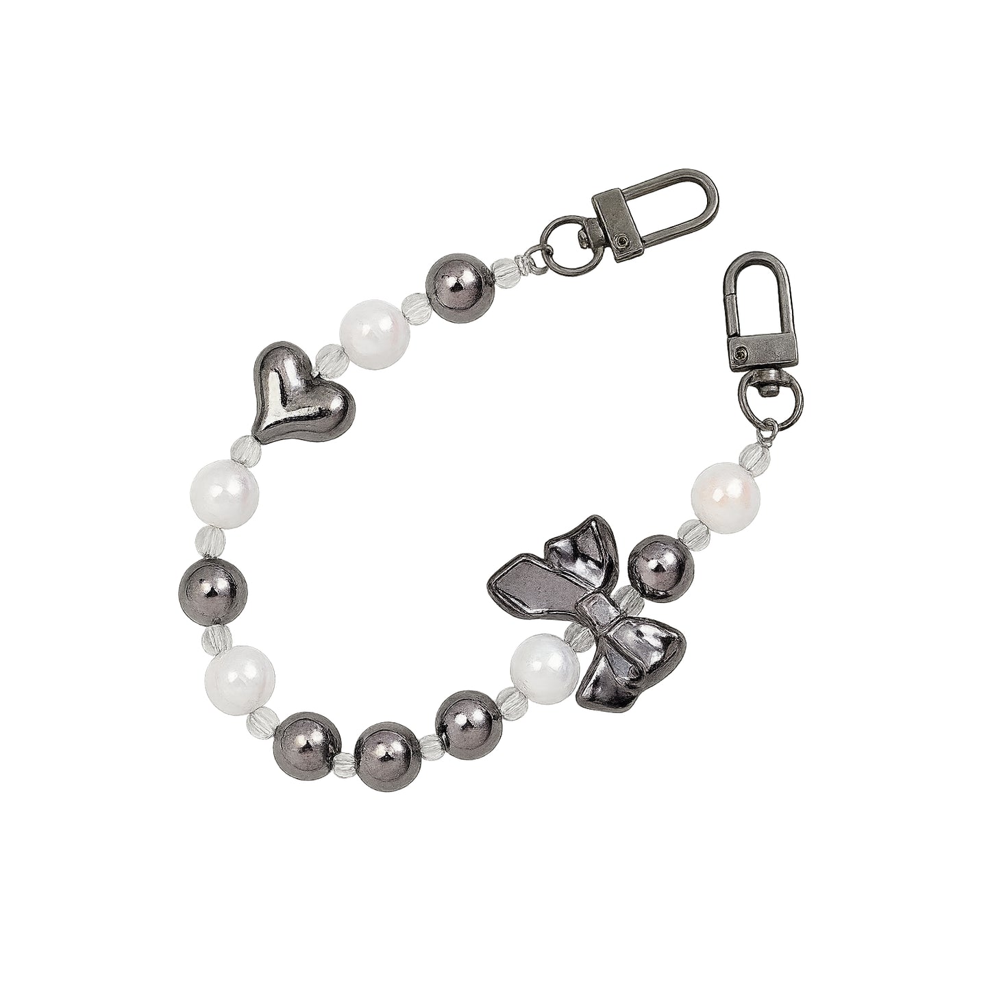 Pearl Purse Chain 12mm x 26cm Metal Handbag Strap Replacement for Shoulder and Crossbody Bags