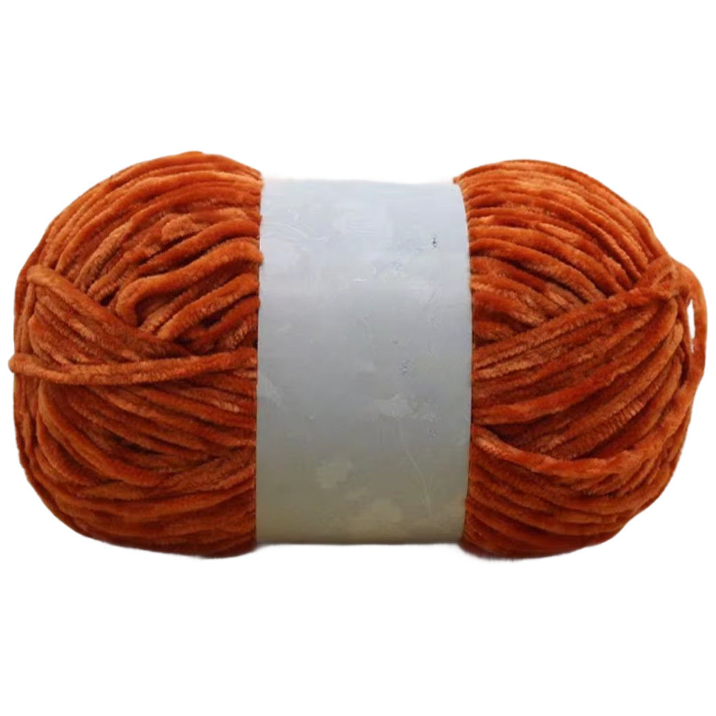 Chenille Yarn, Soft Worsted Weight Velvet Yarn, 100g/3.53oz 175 yards