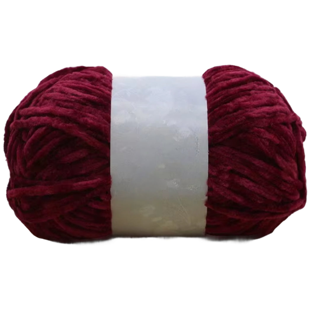 Chenille Yarn, Soft Worsted Weight Velvet Yarn, 100g/3.53oz 175 yards