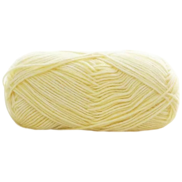 Soft Cotton Acrylic Blend Yarn for Crochet and Knitting, 3 DK Weight, Baby-Friendly, 142 yds 50g/1.76oz