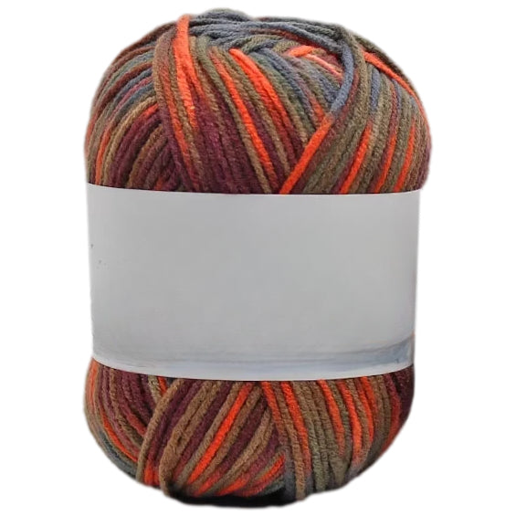 Multicolored Anti-Pill Acrylic Yarn 50g/1.76oz, 136.7 Yards for Baby Projects, Garments, and Decor