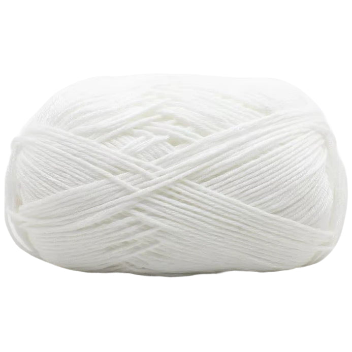 4-Ply Fingering Weight Yarn, 153 Yards 50g/1.76oz 100% Cotton Thin Yarn for Crochet & Knitting