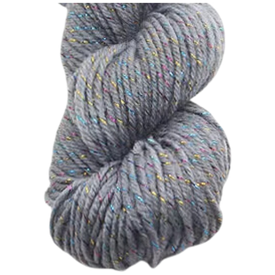Glitter Yarn – Medium Worsted Weight Acrylic & Polyester for Knitting & Crochet Projects, 50g/1.76oz 109 yards