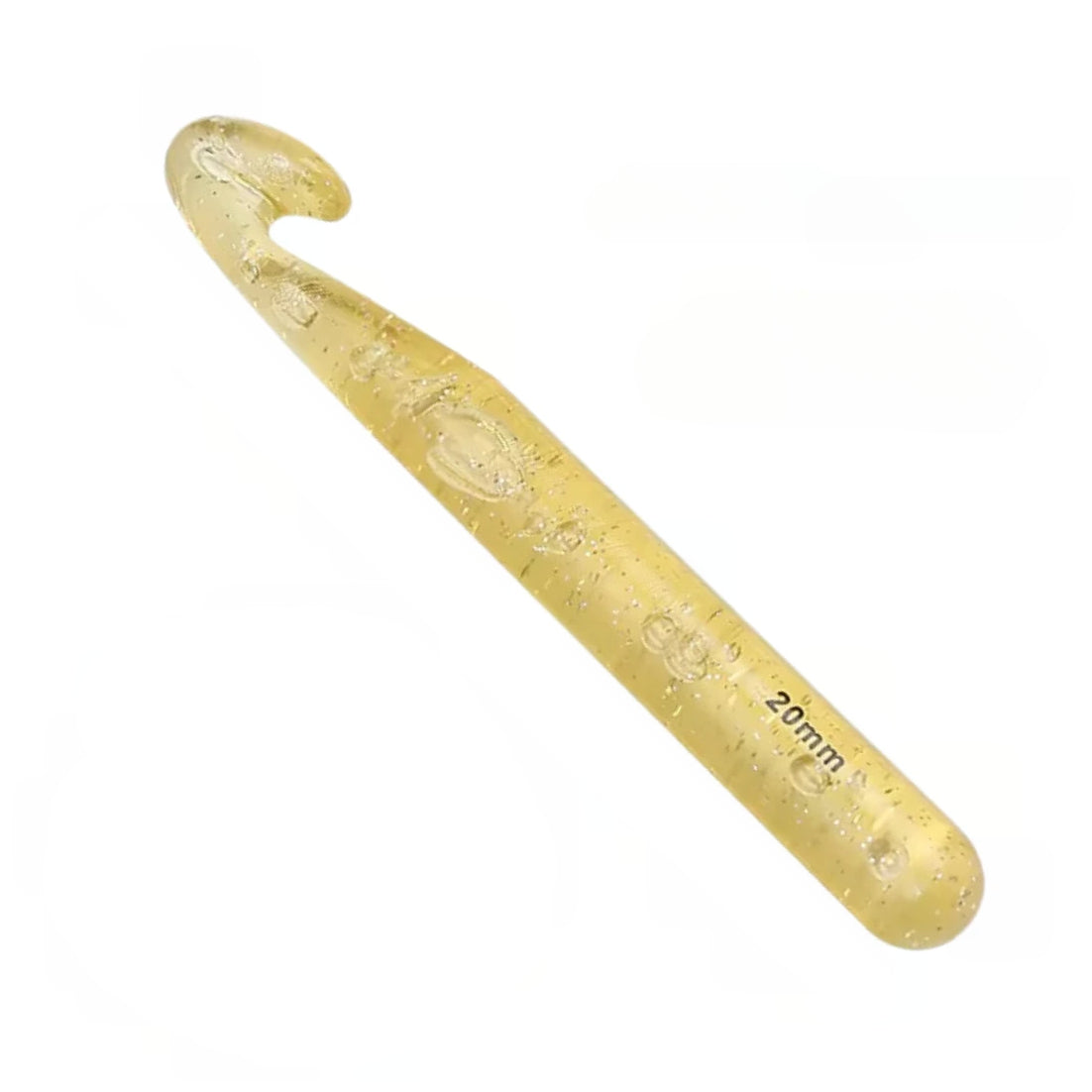 Large Crystal Crochet Hooks with Ergonomic Handles, Colorful Transparent Beginner Needles