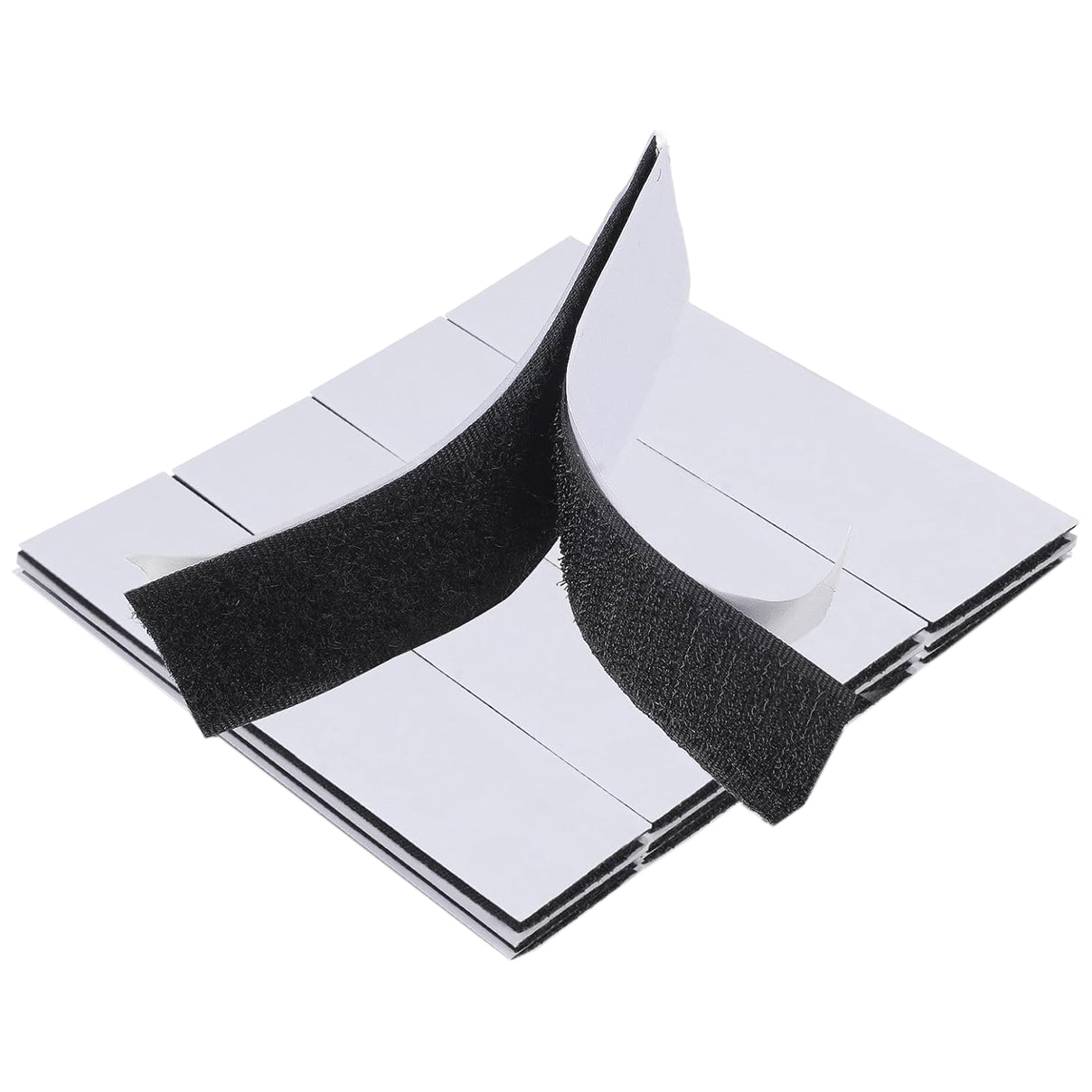 2x6 Inch Heavy Duty Adhesive Hook and Loop Strips for Cushions, Rugs, and Mattresses, Pack of 8