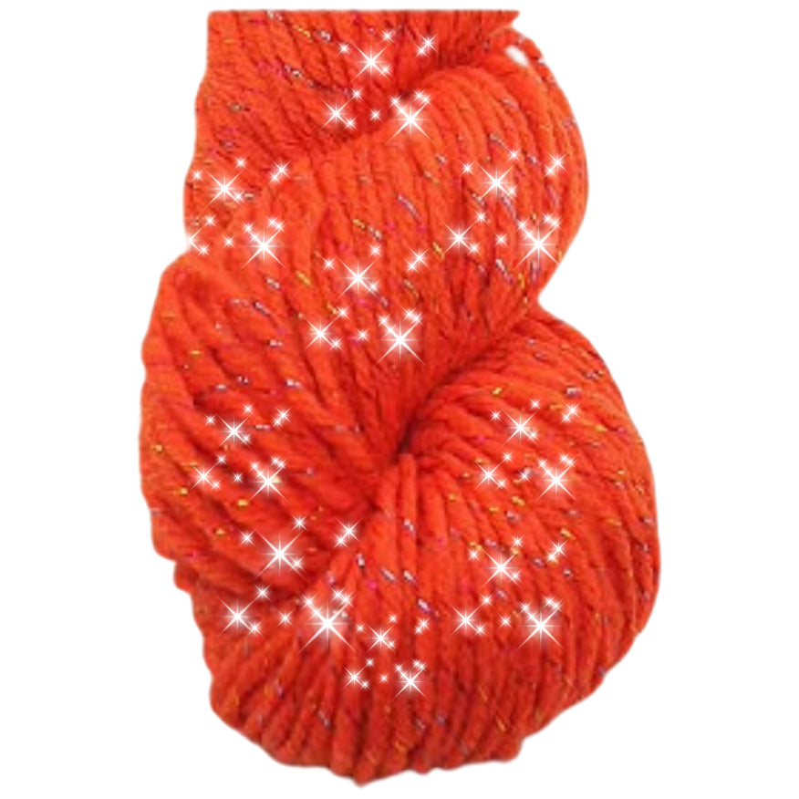 Glitter Yarn – Medium Worsted Weight Acrylic & Polyester for Knitting & Crochet Projects, 50g/1.76oz 109 yards