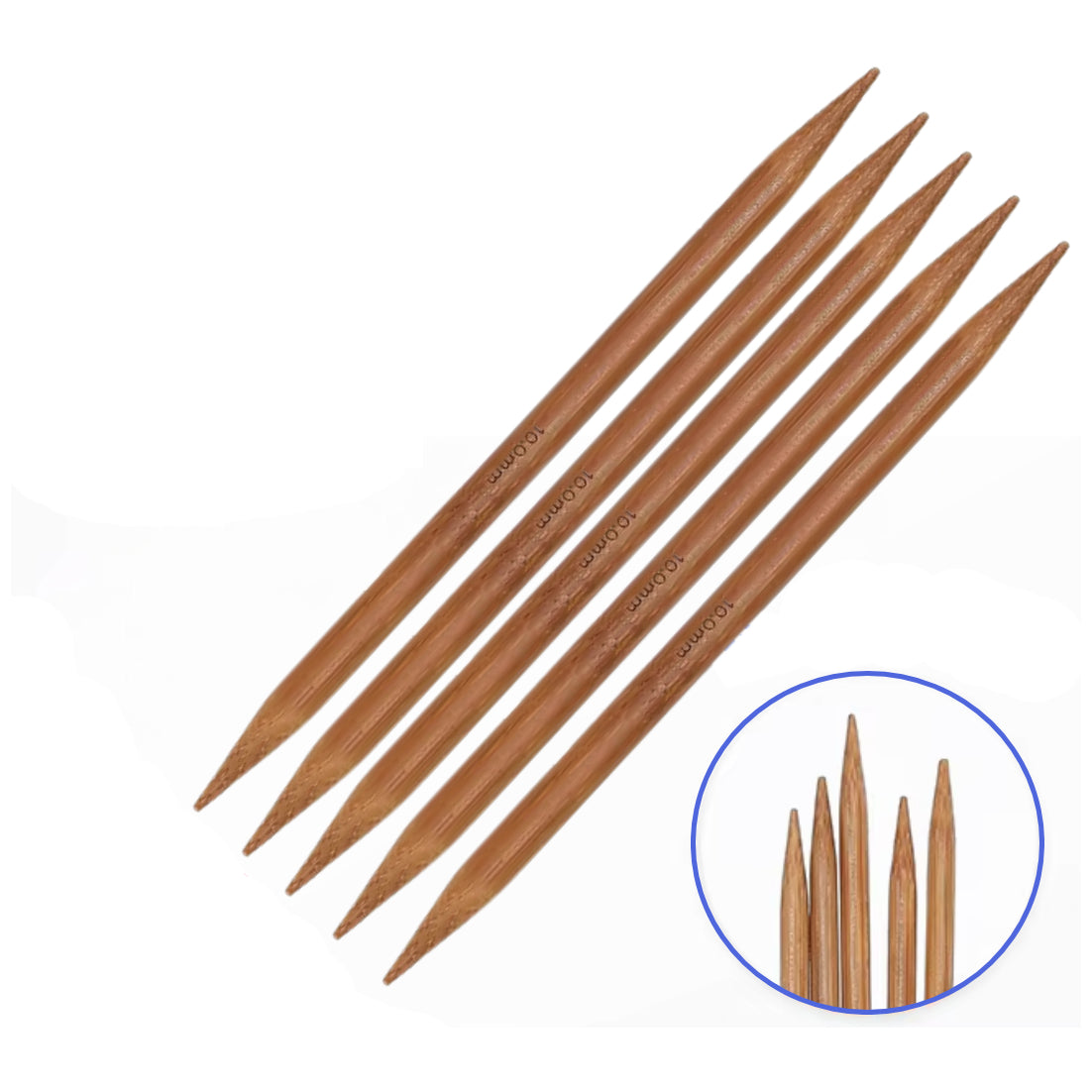Carbonized Bamboo Double Pointed Knitting Needles for Handmade DIY Yarn Projects