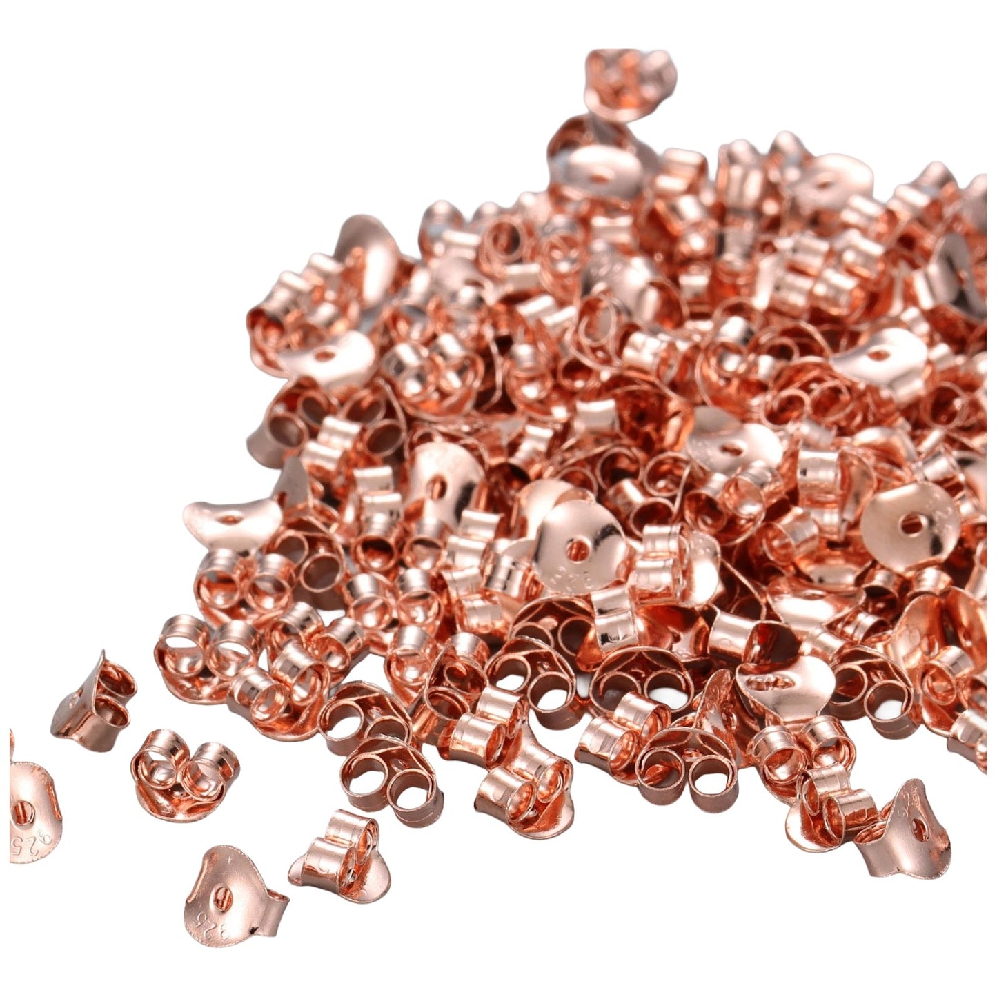 Hypoallergenic Earring Backs Replacements Secure Locking Stud Nuts for Earring Posts Jewelry Repair and DIY, Pack of 12