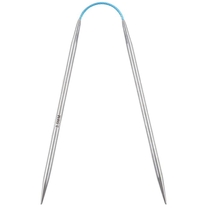 9-Inch Red Line Circular Knitting Needles for Sweaters, Shawls, Scarves, Blankets, and DIY Projects